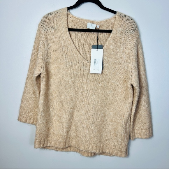 Kaffe KAalioma Smoke Gray Pullover sweater Wool Blend women size M - Picture 8 of 15